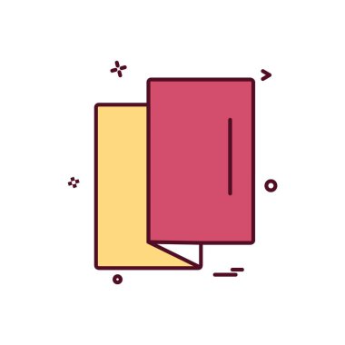 Harita simgesi tasarım vektörü