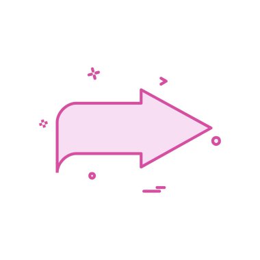 Sağ ok simge tasarlamak vektör