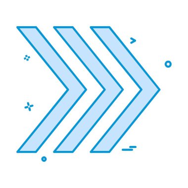 Doğru simgesi tasarım, renkli vektör çizim