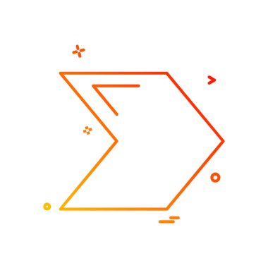 Sağ ok simge tasarlamak vektör