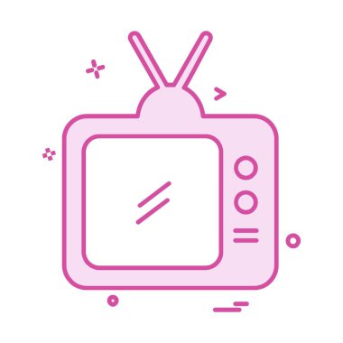TV simgesi tasarım vektörü