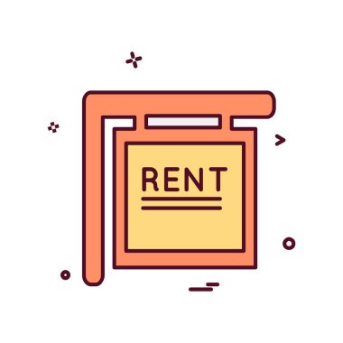 Emlak simge tasarlamak vektör