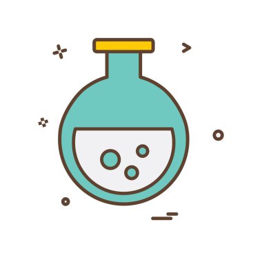 Şişesi simgesi tasarım, renkli vektör çizim