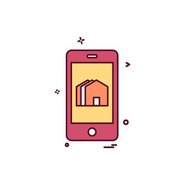 Emlak simge tasarlamak vektör