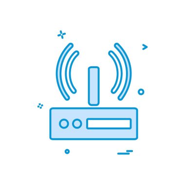 Wifi simge tasarım vektörü