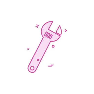 Donanım aracı simgesi tasarım, renkli vektör çizim 