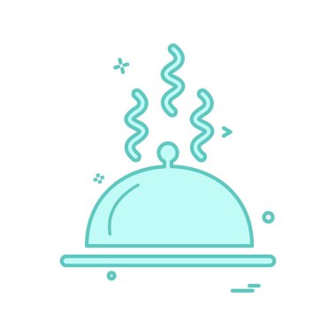 Gıda simgesi tasarım vektörü