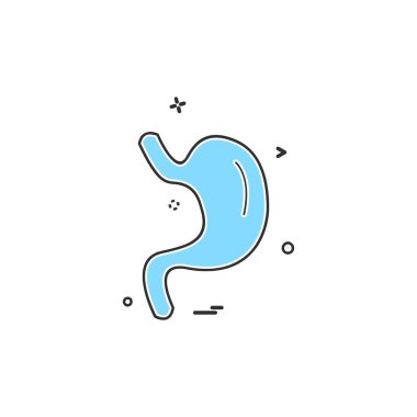 Karaciğer simgesi tasarım vektörü