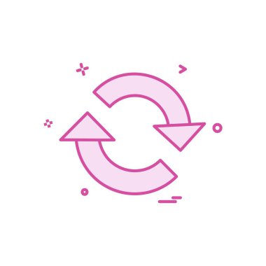 Sıfırlama simge tasarlamak vektör