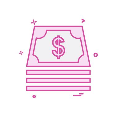 Doları simge tasarlamak vektör