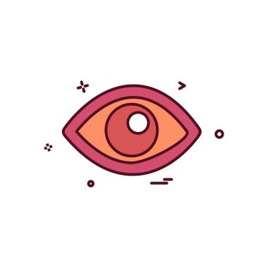 göz simgesi tasarım vektörü