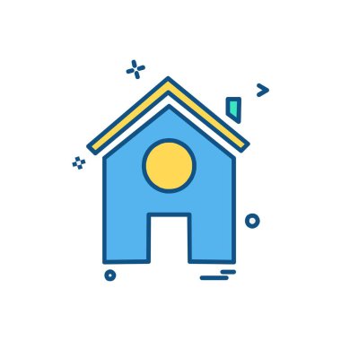 Ev simgesi tasarım vektörü