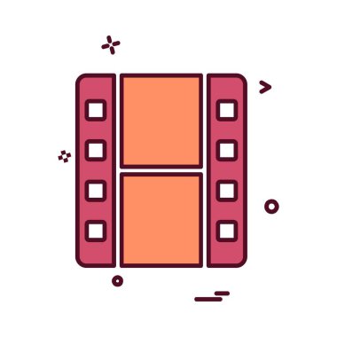 Film simge tasarlamak vektör