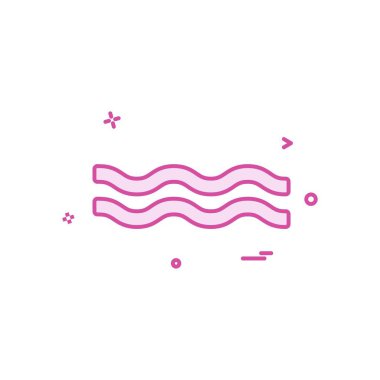 Deniz simgesi simge tasarlamak vektör