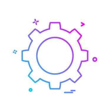 Dişli simge tasarlamak vektör