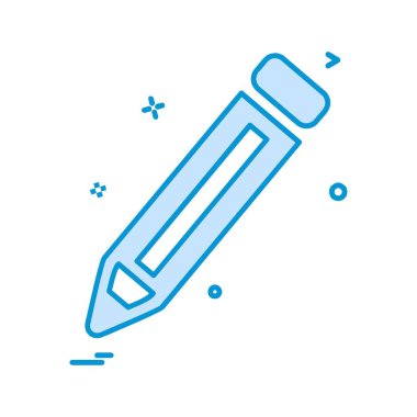 Kalem simgesi tasarım vektörü 