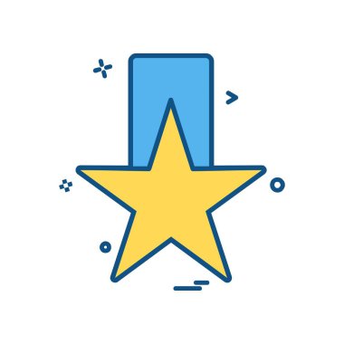 Kalkan simgesi tasarım, renkli vektör çizim