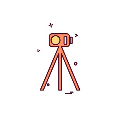 Kamera simgesi tasarım vektörü