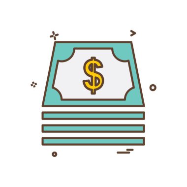 Doları simge tasarlamak vektör 