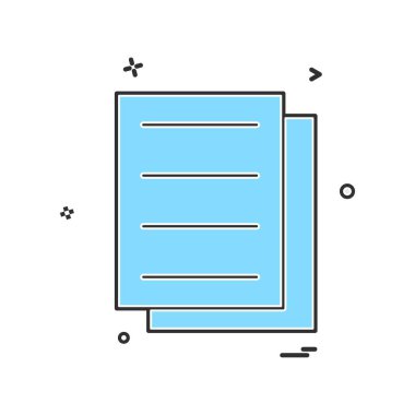 dosyaları belge simge vektör tasarımı 