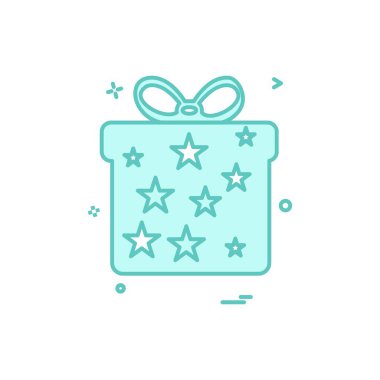 Giftbox simge tasarlamak vektör