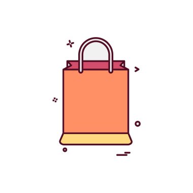 Alışveriş simge tasarlamak vektör 