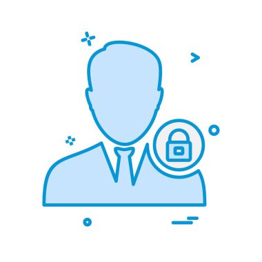 Avatar erkek simge tasarım vektörü