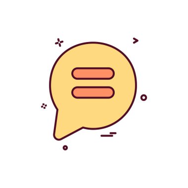 Sohbet simgesi tasarım vektörü