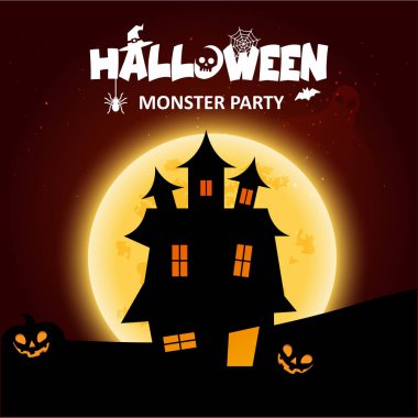 Zombi parti tipografi tasarlamak vektör