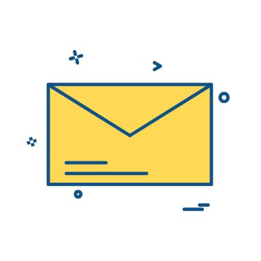 İleti simgesi tasarım vektörü