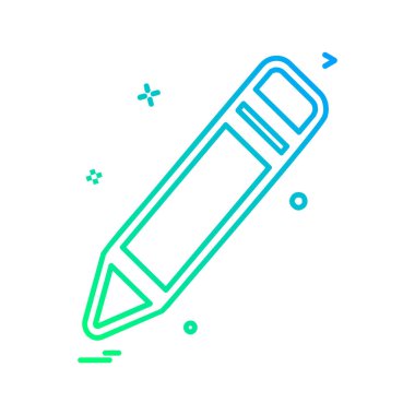 Kalem simgesi tasarım vektörü 