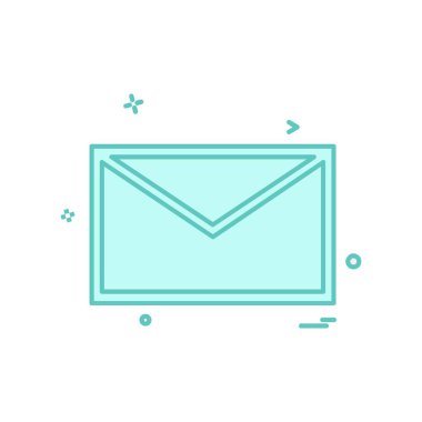 İleti simge tasarlamak vektör