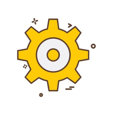 Donanım aracı simgesi tasarım, renkli vektör çizim 