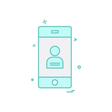 Mobil simge tasarım vektörü