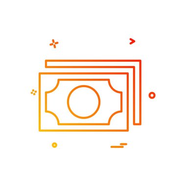 Dolar simgesi tasarım vektörü