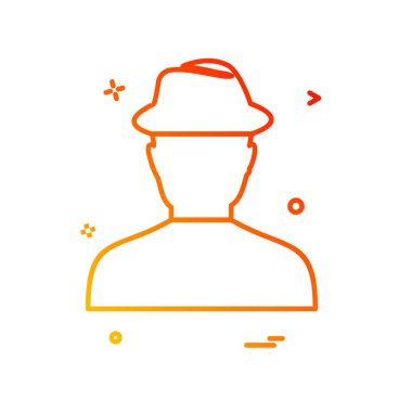 Avatar erkek simge tasarım vektörü