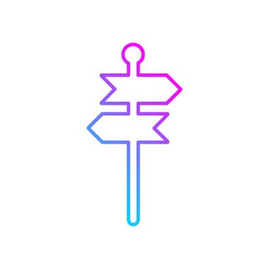 Yön Panosu simgesi tasarım, renkli vektör çizim