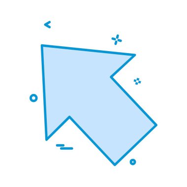 Ok simgesi tasarım vektörü