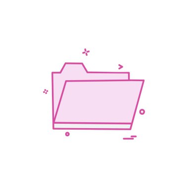 Klasör simge tasarlamak vektör