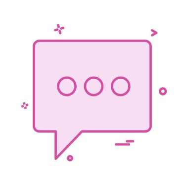 Sohbet simgesi tasarım vektörü