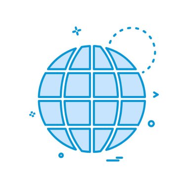 Küre simge tasarlamak vektör