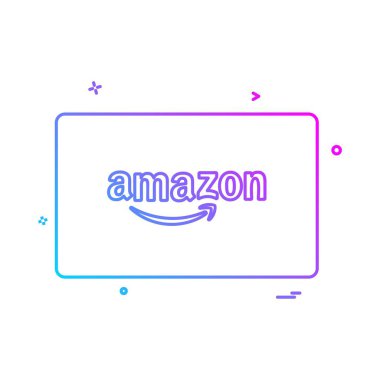 Amazon kredi kartı tasarlamak vektör 