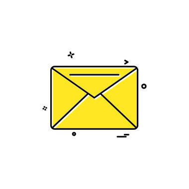 İleti simge tasarlamak vektör