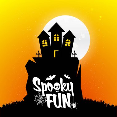 Zombi parti tipografi ile yaratıcı tasarım vektör