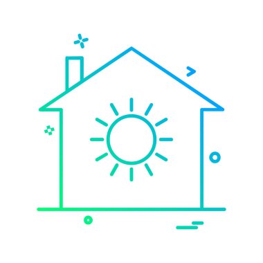 Ev simgesi tasarım vektörü 