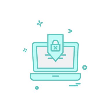 Siber güvenlik simge tasarlamak vektör