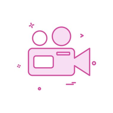 Kamera simgesi tasarım vektörü