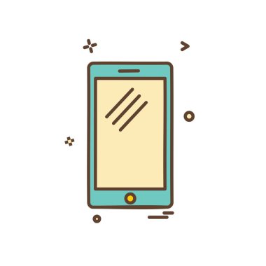 Telefon simgesi tasarım vektörü