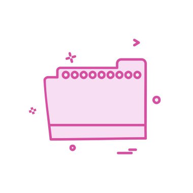 Klasör simgesi tasarım vektör illustr