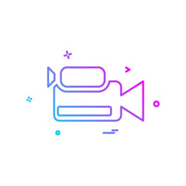 Kamera simgesi tasarım vektörü